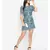 White printed Polyester Dress