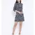 Blue printed Polyester Dress