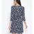 Blue printed Polyester Dress