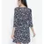Blue printed Polyester Dress