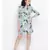 Blue printed Polyester Dress