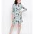 Blue printed Polyester Dress