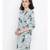 Blue printed Polyester Dress