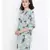 Blue printed Polyester Dress