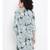 Blue printed Polyester Dress