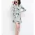 Blue printed Polyester Dress