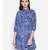 Blue printed POLYESTER Dress
