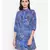 Blue printed POLYESTER Dress