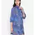 Blue printed POLYESTER Dress
