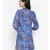 Blue printed POLYESTER Dress