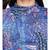 Blue printed POLYESTER Dress