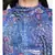 Blue printed POLYESTER Dress