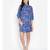Blue printed POLYESTER Dress