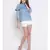 Blue plain Cotton Top