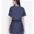 blue plain Cotton Dress