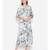 White printed POLYESTER Dress