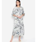 White printed POLYESTER Dress