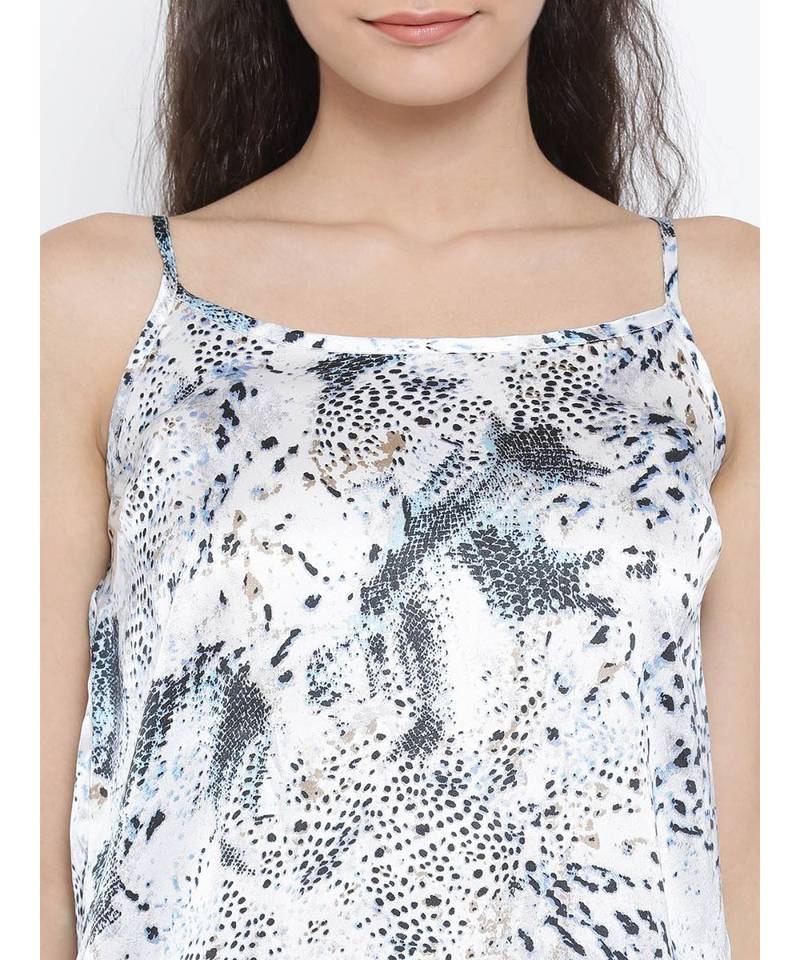 White plain Polyester Top