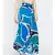 Blue printed Cotton Pant