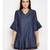 blue plain Cotton Dress