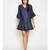 blue plain Cotton Dress