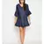 blue plain Cotton Dress
