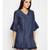 blue plain Cotton Dress