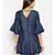 blue plain Cotton Dress