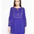Purple plain Polyester Dress
