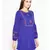 Purple plain Polyester Dress