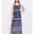 blue printed Polyester Dress