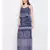 blue printed Polyester Dress