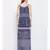 blue printed Polyester Dress