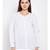 White plain POLYESTER Shirt