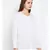White plain POLYESTER Shirt