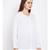 White plain POLYESTER Shirt