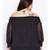 Black plain POLYESTER Top