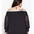 Black plain POLYESTER Top