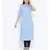 Blue plain Viscose Tunic