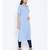 Blue plain Viscose Tunic