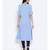 Blue plain Viscose Tunic