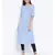 Blue plain Viscose Tunic