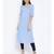 Blue plain Viscose Tunic