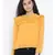 Yellow plain Polyester Top