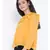 Yellow plain Polyester Top
