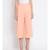 Peach plain Polyester Culottes