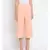 Peach plain Polyester Culottes
