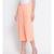Peach plain Polyester Culottes