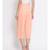 Peach plain Polyester Culottes