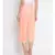 Peach plain Polyester Culottes